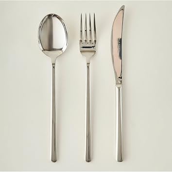 Bella Maison Milano 18 Par a Yemek  atal Ka k B ak Seti Silver