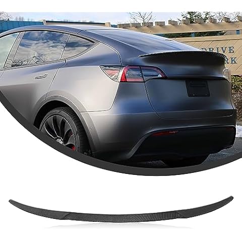 KKoneAuto Model Y Spoiler Compatible with Tesla 2020-2023 Rear Trunk Spoiler Wing Rear Trunk Lip Tail Lid Tail Spoiler Lip Spoiler Wing OEM Style Fits for Tesla Model Y, Gloss Black Cover