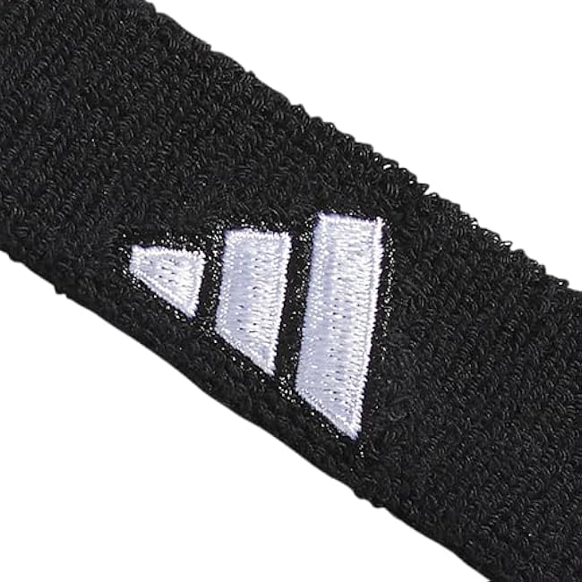 adidas Interval 3/4-inch Bicep Band, Black/White/2, One Size
