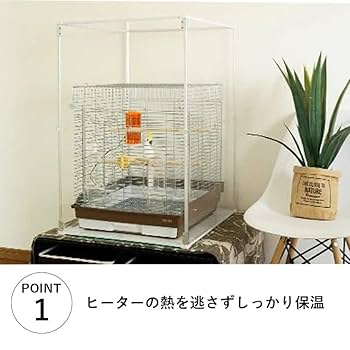 とりまる アクリル製バードケージカバー  鳥かご 防寒 アクリルバードケース とりまる アクリル 防寒 Mサイズ Amazon