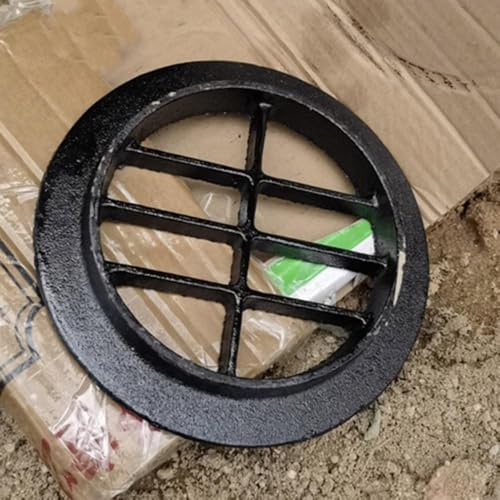 Cubierta de drenaje redonda de hierro fundido ideal para jardines y terrazas 3