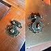 dophee 5Pcs Vintage Brass Decorative Latch Hasp with Screws, Antique Buckle for Jewelry Box Drawer Suitcase Cabinet Wooden Case - 1.57