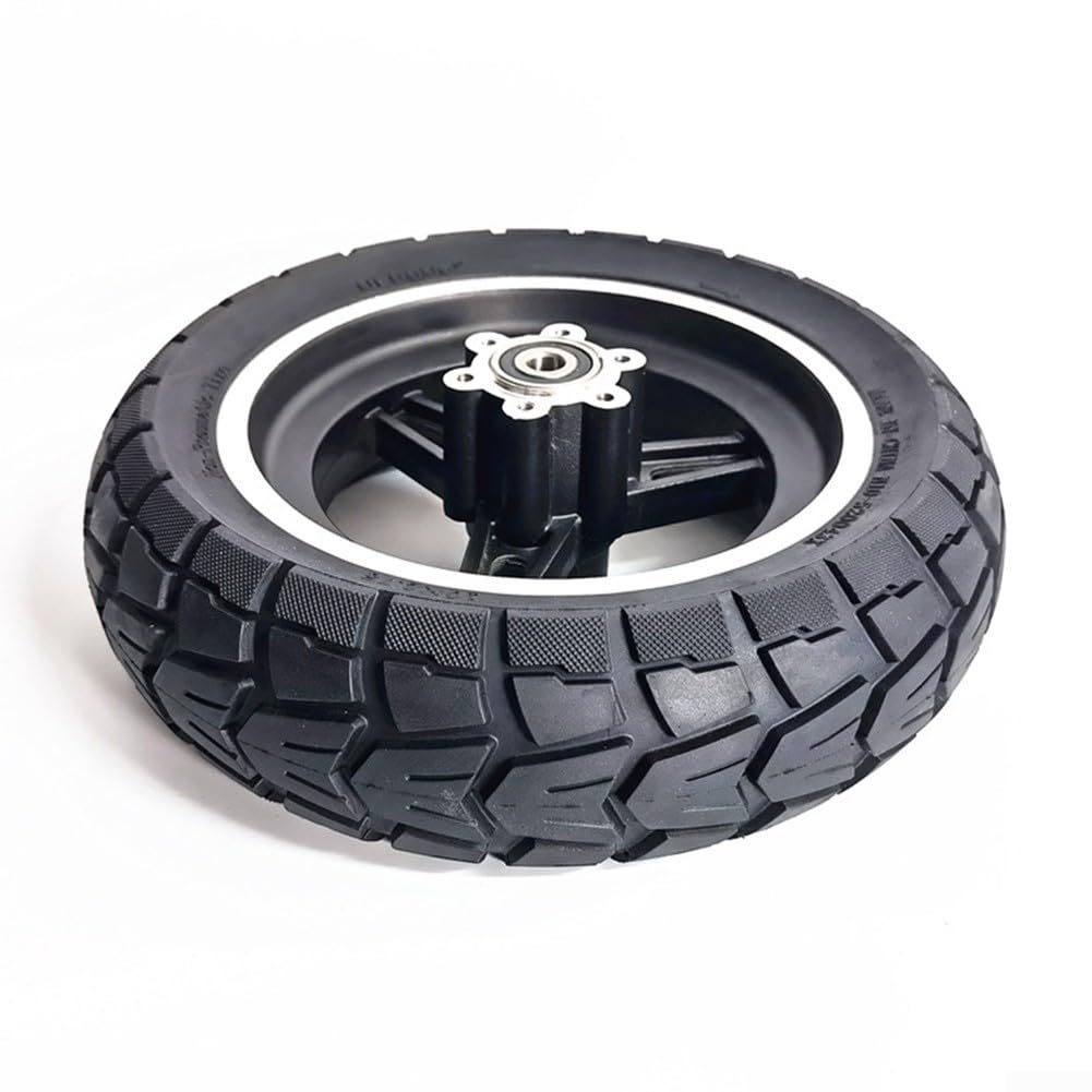 Neumático de Scooter de 10 Pulgadas, 10 x 2,70-6,5, neumático de Caucho Macizo, 70/65-6,5, Rueda Completa con Disco para Scooter eléctrico, neumáticos antipinchazos.