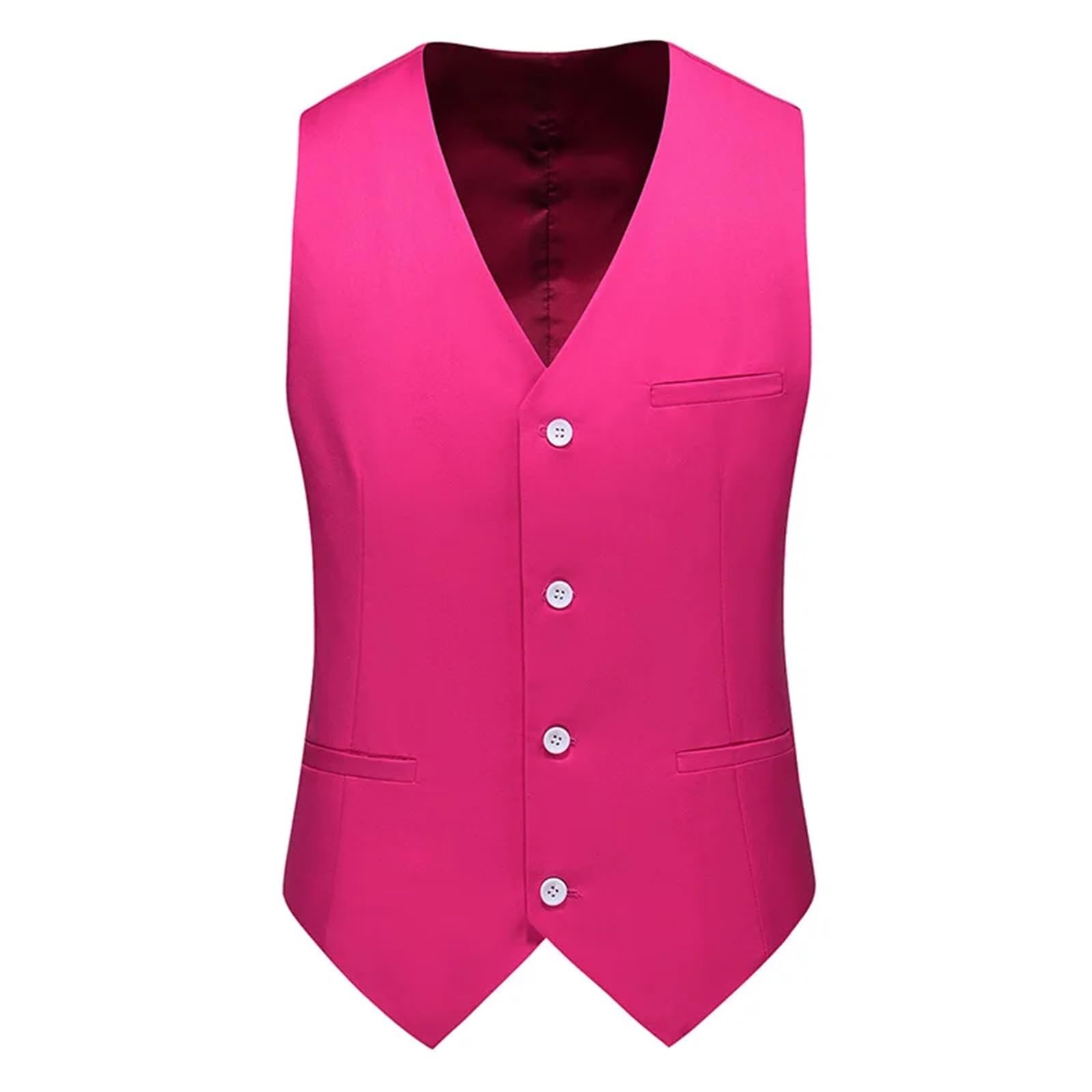 Gilet Panciotto Uomo Slim Fit Scollo a V Abito Formale Business Matrimonio per occasioni formali e matrimoni