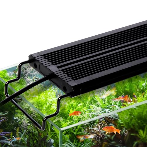 Abeststudio 120cm 52W Aquarium LED Light Lighting Full Spectrum Aqua Plant Fish Tank Lamp with Timer Extendable Brackets for 120-140cm Freshwater Planted Tank