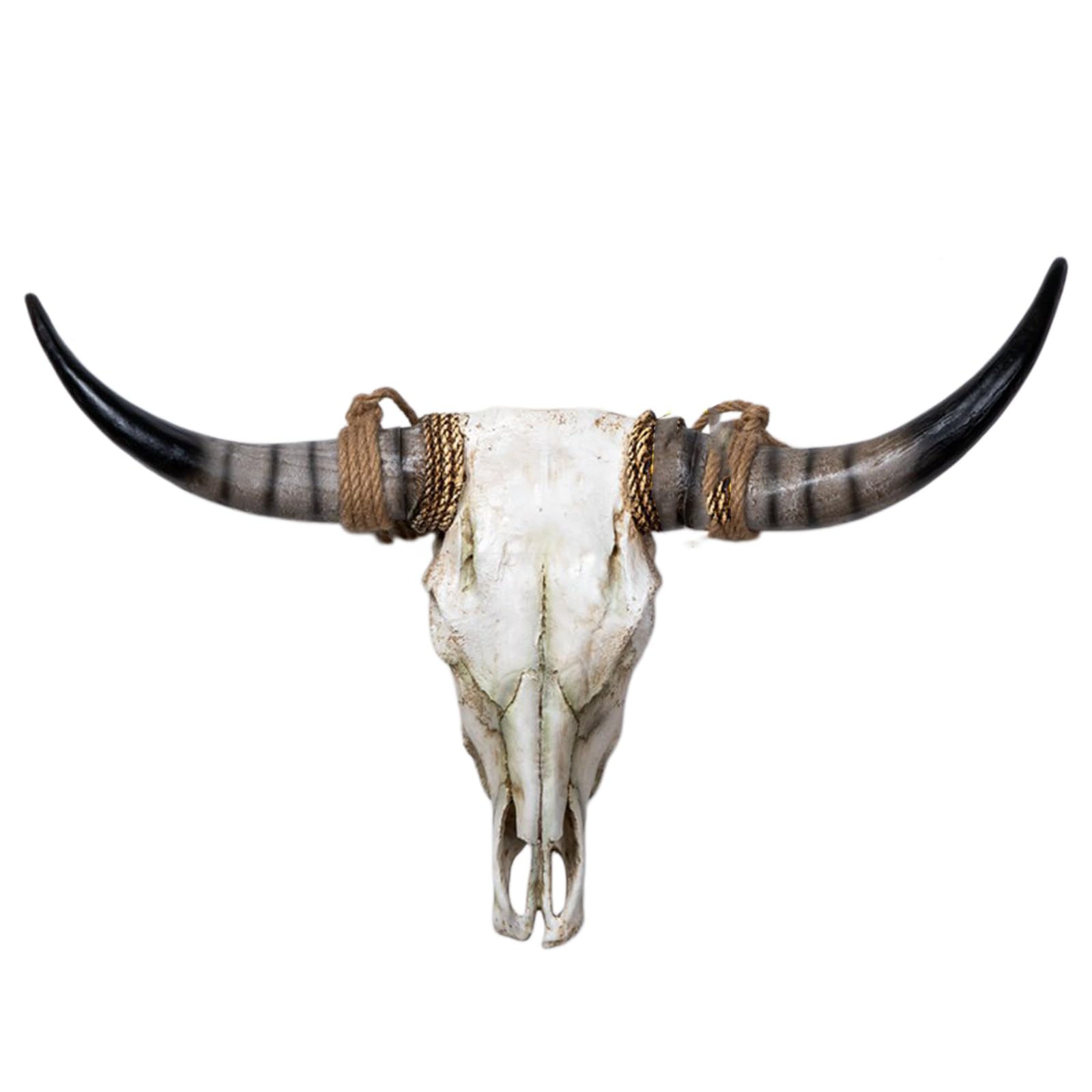YXCQHZM Bull Head Skull Wall Hanging - Cow Skull Wall Plaque - Skeleton Animal Head Sculpture for Home Decor (brown)