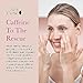 100% PURE Coffee Bean Caffeine Eye Cream Refresh & Hydrate Under Eye Treatment Reduce Puffiness, Dark Circles, Wrinkles with Green Tea, Rose Hip, Vitamin E - Youthful Vibrant Eyes - Vegan - .3 oz