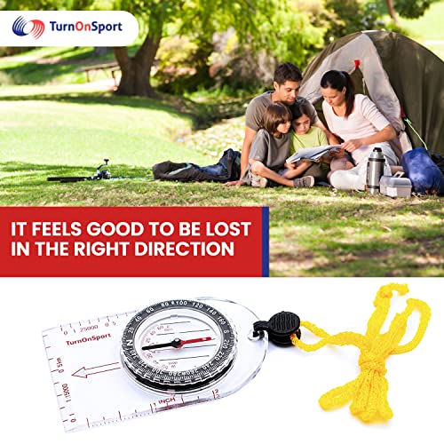 Boy-Scout-Hiking-Compass-TurnOnSport-Orienteering-Compass-for-Kids-Map-Navigation-Small-Survival-Compass-Waterproof-Lightweight-Small-Survival-Compass-Mini-Camping-Compass-Kids-Camping-Kit