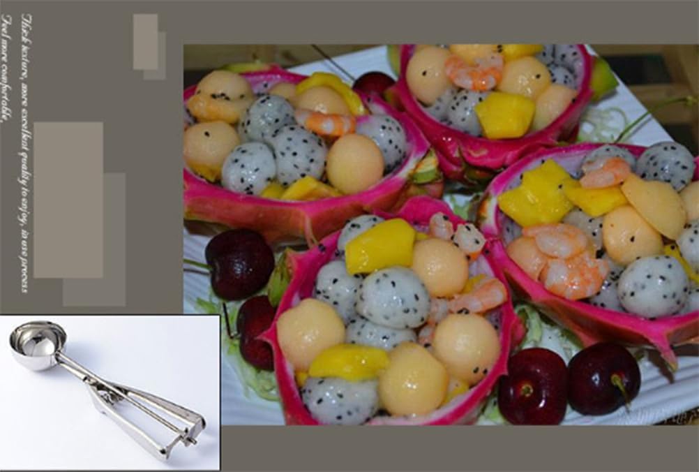 Ice Cream Scoop - 3 Pcs Stainless Steel Ice Cream Scoop Trigger Include Small Size(1.57 Inch, Medium Size (1.96 Inch), Large Size (2.36 Inch),