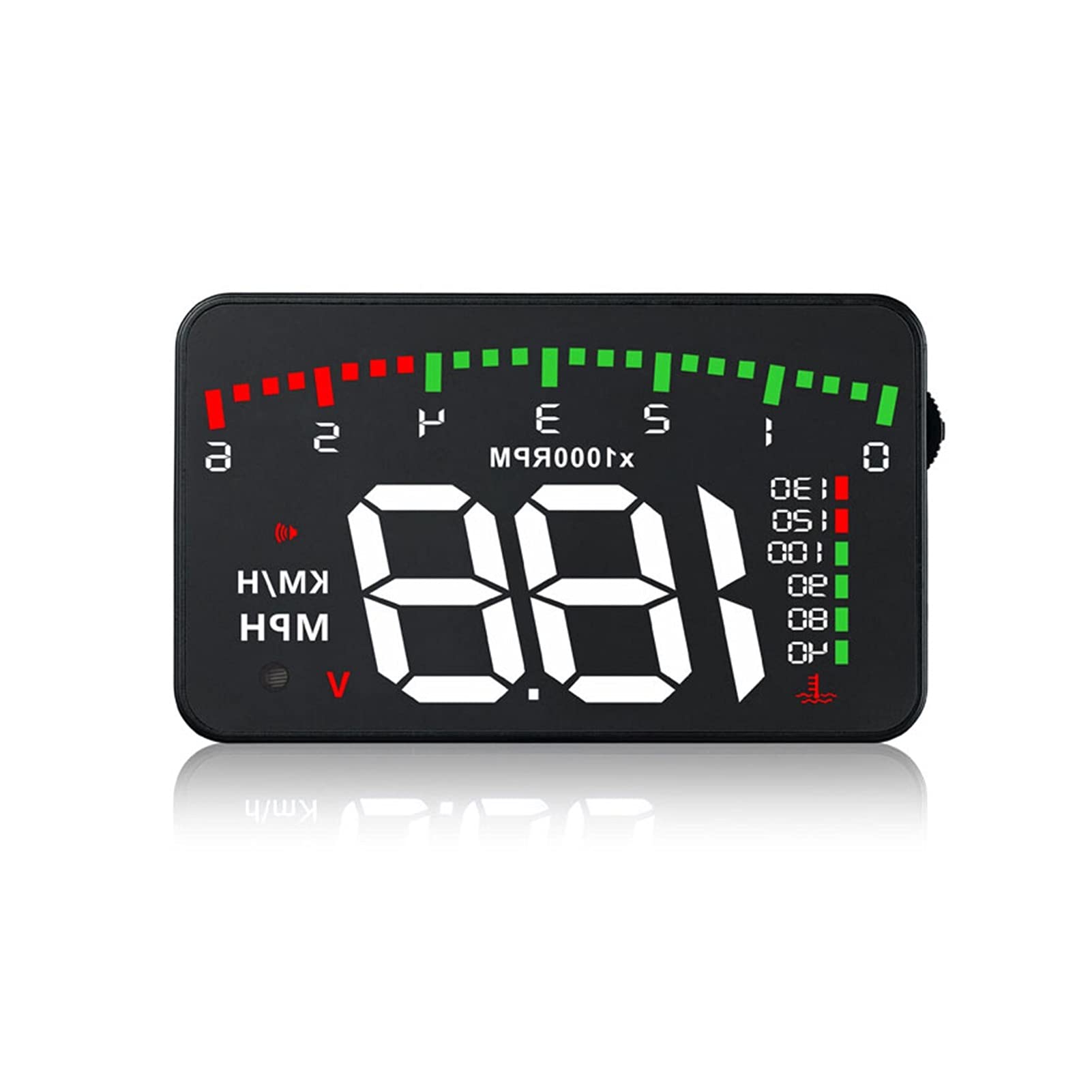 5 Level Brightness Adjustment Car Head-Up Display Dashboard OBD2 HUD Car Speed Projector RPM Temperature Over-time Driving Alarm