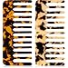 Large Hair Detangling Comb Wide Tooth Comb for Curly Hair Wet Dry Hair, No Handle Detangler Comb Styling Shampoo Comb (Tortoiseshell, Light Tortoiseshell)