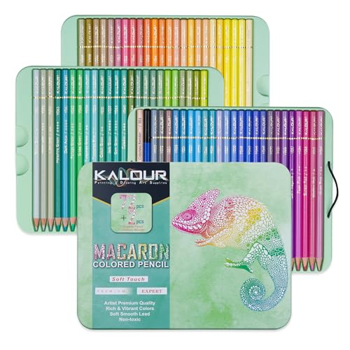 Pastel Colored Pencils Set for Adult Coloring