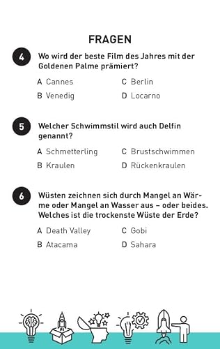Das große Allgemeinwissen-Quiz I ab 10 Jahren: Von A wie Astronomie bis Z wie Zauberflöte - 150 Fragen und Antworten