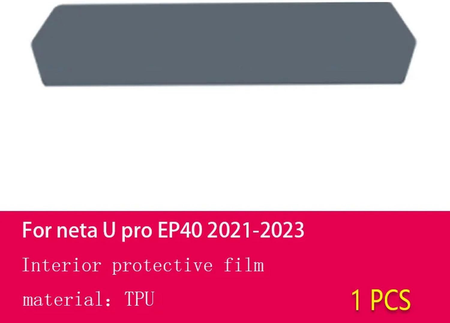 NBHB Car Interior Center Console Transparent TPU Protective Film Anti-Scratch Repair Film Accessories，for Neta U Pro EP40 2021-2023