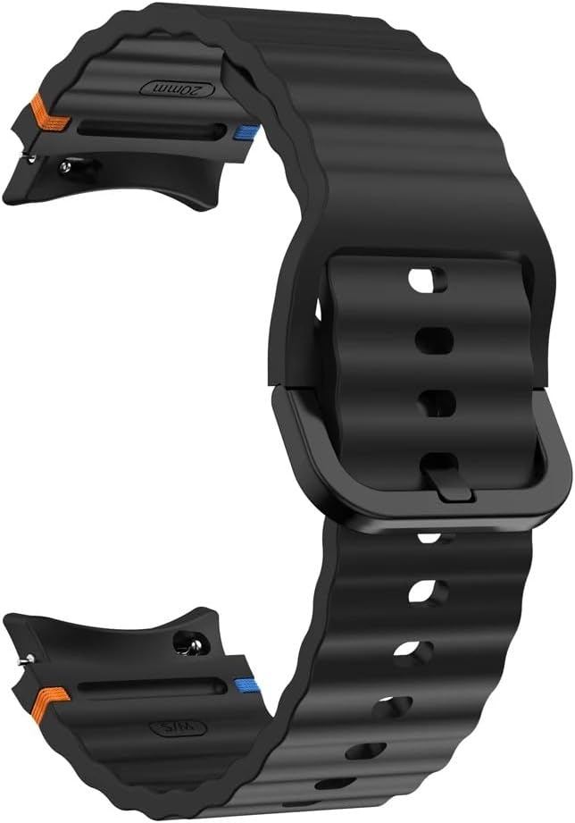Pulseira para Galaxy Watch 7 40 e 44 mm de Silicone Premium - Compatível com Samsung Galaxy Watch 4, 5, 6, 7 e FE - FD Acessórios