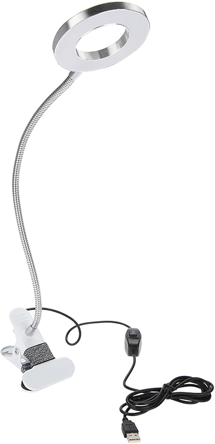 Beauty Desk Lamp, LED Light for Reading and Tattoo and Makeup for Microblading Eyebrow/Eyeliner