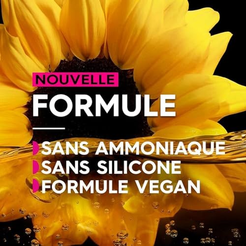 Garnier Coloration Permanente - Sans Ammoniaque - Aux Huiles Naturelles De Fleurs - Noir Absolu (1.0) - Olia (Lot de 2)