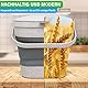 YourCasa® Bio Mülleimer faltbar - 4L Biomülleimer Küche klein mit geruchsdichtem Aktivkohlefilter-Deckel - spülmaschinenfest - auch ideal für Camping & Wohnmobil - Behälter für Biomüll (Grau)