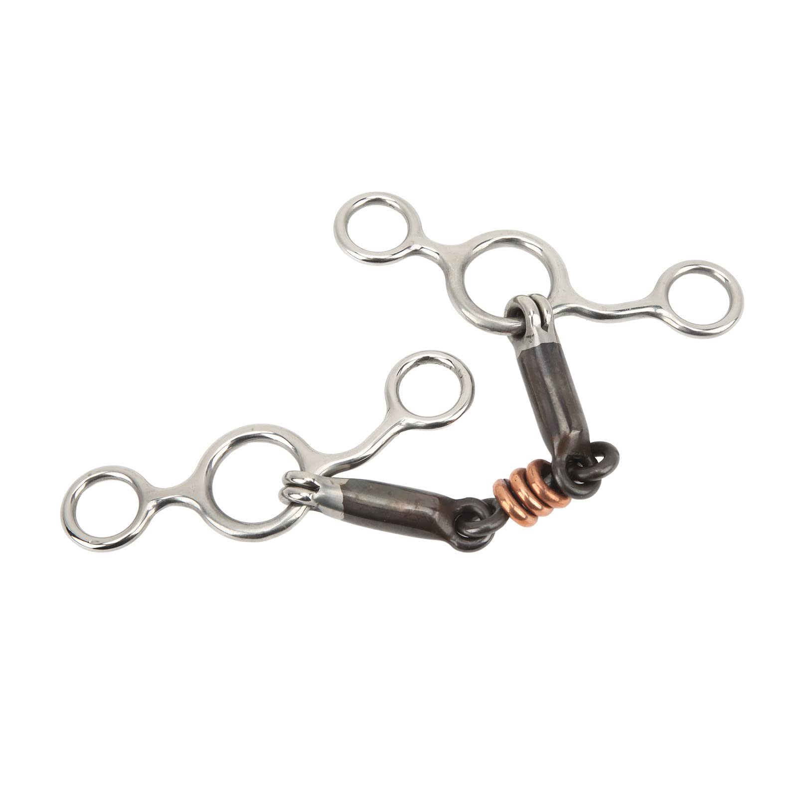 Topyond Filetto con Anello Gag in Ottone in Acciaio Inossidabile Bocchino da 145 Mm Attrezzatura Efficace per L'addestramento del Cavallo Controllo Preciso E Comunicazione Ideale per La Monta Western