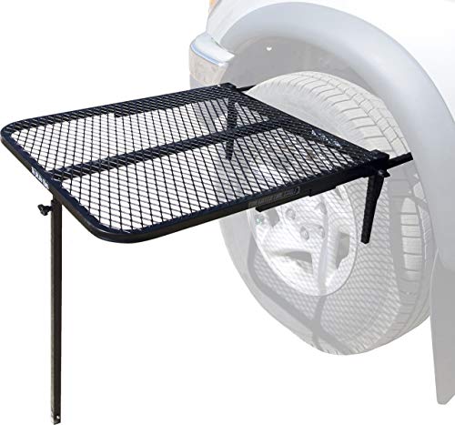 TailGater Tire Table Vehicle Tire-Mounted Steel Camping, Travel, and Outdoor Work Table (Renewed)