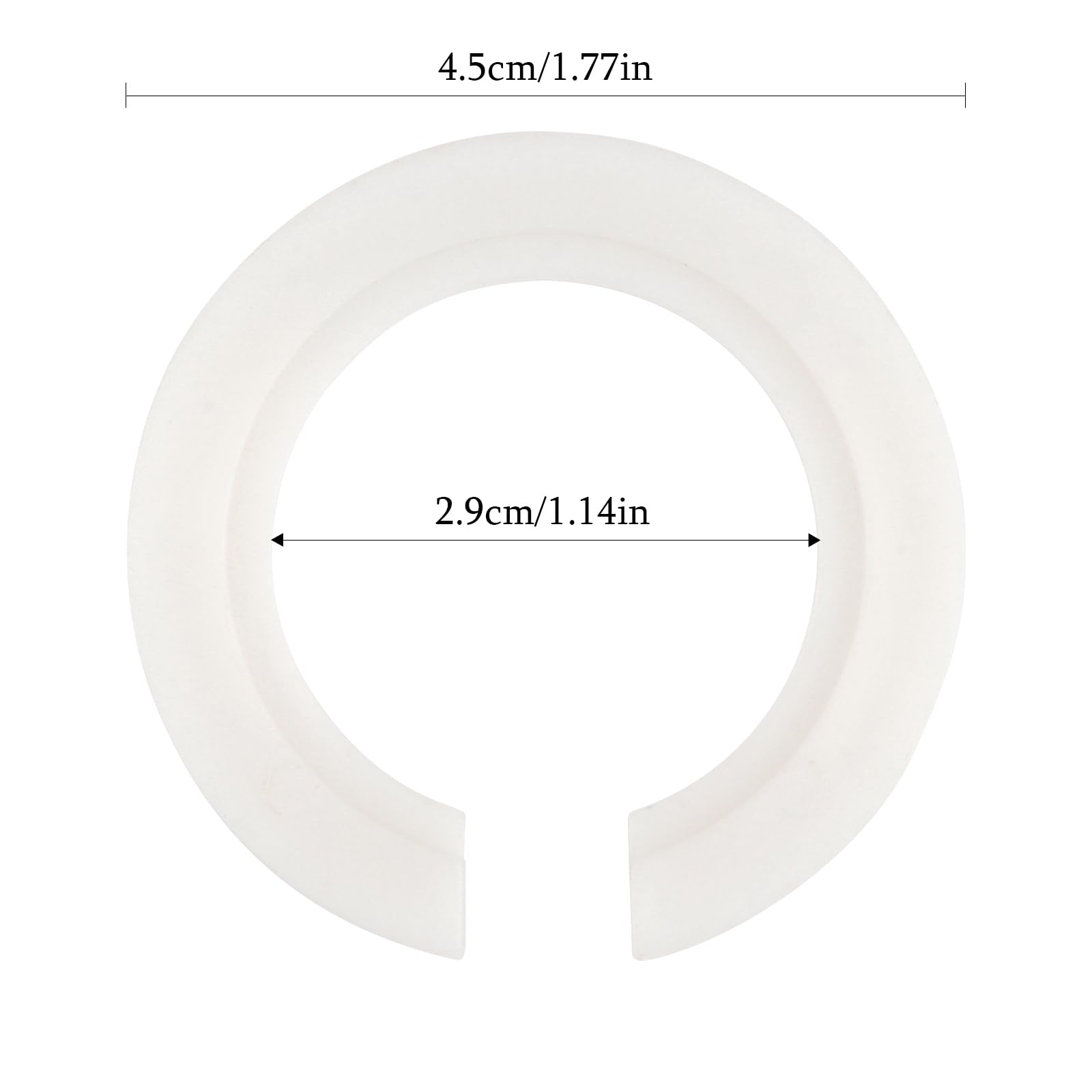 Lot 6 Réducteurs Abat-jour E27 Vers E14 - Blanc, 42 à 29mm, Pour Adapter Petites Ampoules