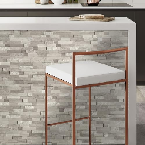 SUNWINGS 5-Sheet Peel and Stick Mosaic Natural 3D Stone Self Adhesive Marble Tiles, 11.5" x 10.7" Stick on Backsplash for Kitchen Bathroom Fireplace Vanity, Mixed Tan by sunwings - Image 7