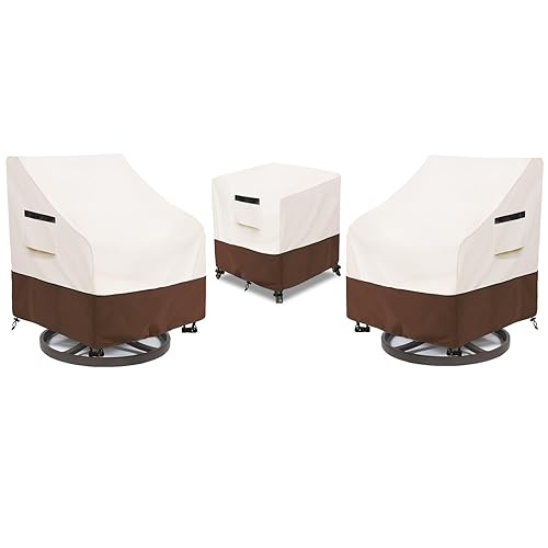 Patio Furniture Set Covers for 3 Piece Outdoor Bistro,Waterproof 100%