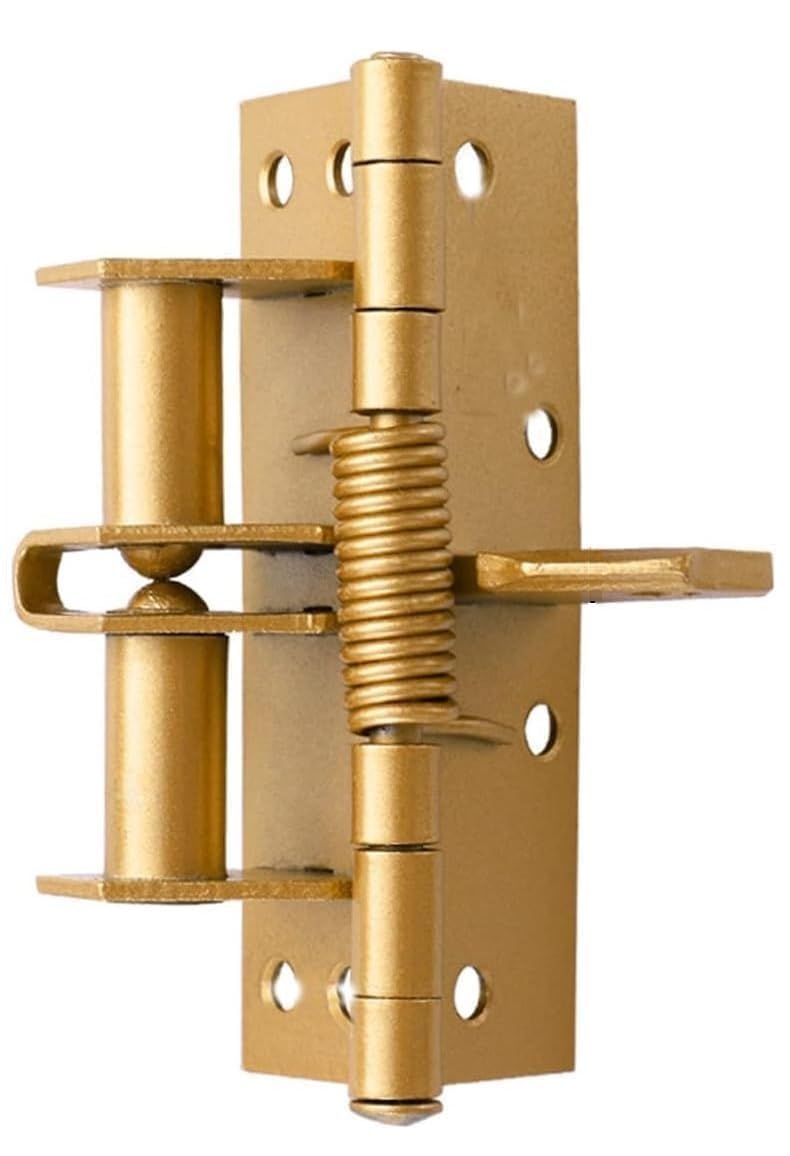 SUNBEET 3 in 1 Automatically Door Hinge Lock, Automatic Self-Closing Door Hinges Heavy Duty Spring Door Closer, Multifunctional Door Closing Hinge, 90 Degrees Positioning Spring Hinge (GOLD, 1) (B0D8W7Z95G) Amazon Price History, Amazon Price Tracker