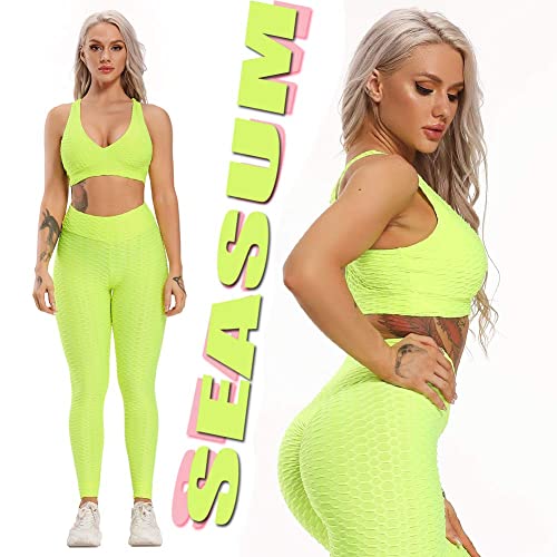 image for SEASUM Women's High Waist Yoga Pants Tummy Control Slimming Booty Legg