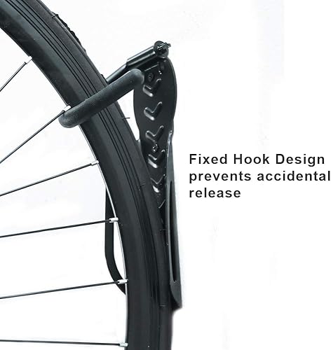 Miniatura 2 de Wallmaster Portabicicletas de montaje en pared para garaje, sistema de almacenamiento de 2 unidades, gancho vertical para bicicleta para interiores