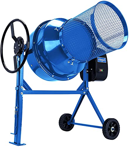 Scheppach Betonmischer MIX200 Siebtrommel + Rührwerk | 850W | Fassungsvermögen 200L | Drehzahl 29,5 min-1 | 385mm Trommelöffnung | langlebig & robust | Zahnräder aus Guss | Geschweißter Trommelboden