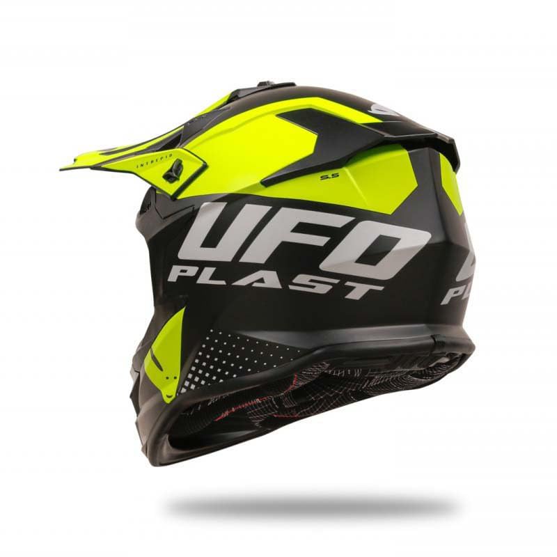UFO PLAST CASCO INTREPID NERO/GIALLO M