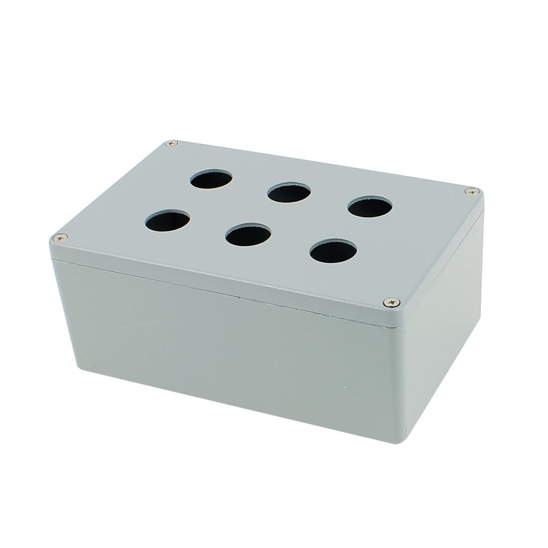 Aexit Boîte de commande étanche pour interrupteur à bouton-poussoir en métal étanche à 6 boutons-boutons avec presse-étoupe PG16 (989d619649305a8fed9449ac6ddbf384)