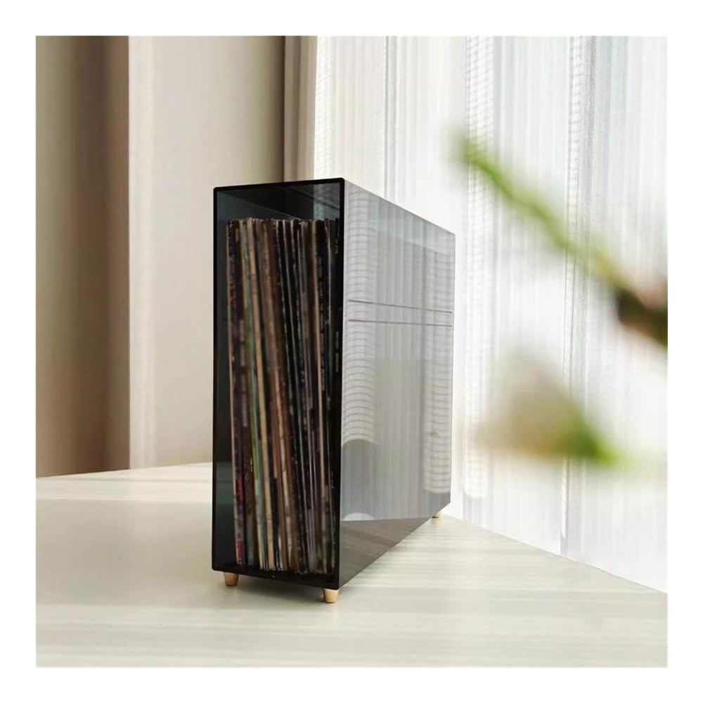 Stojak na płyty CD Akrylowy stojak na płyty winylowe z mosiężnymi nóżkami Stojak na ulubione albumy CD