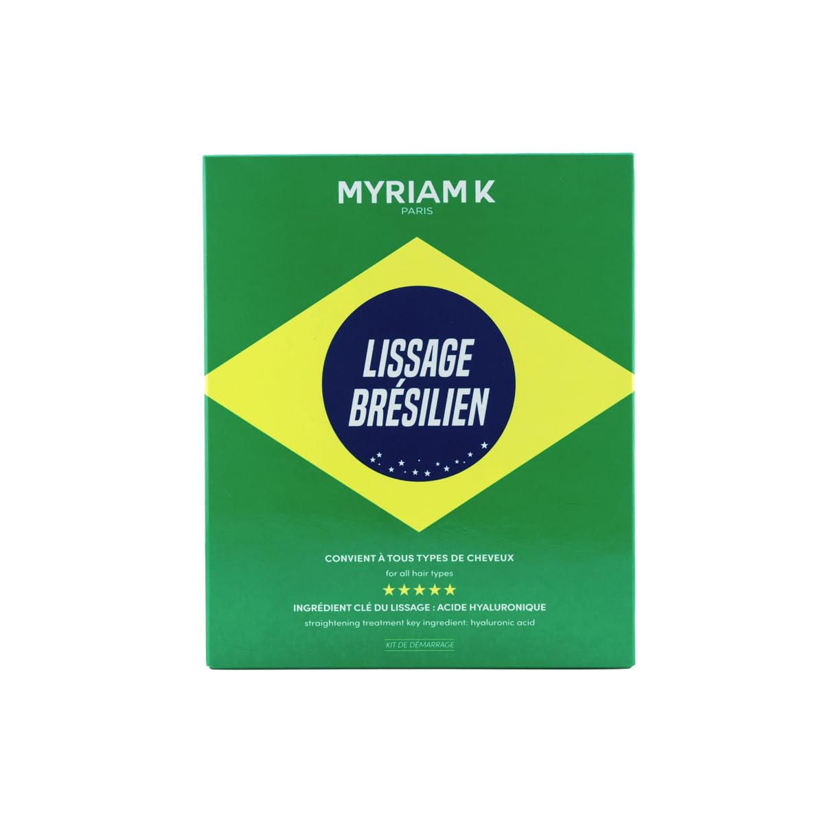 MYRIAM K PARIS – Kit de Lissage Brésilien 2x200ml – Soin Lissant à la Kératine – Anti-Frisottis & Brillance Intense – Sans Acide Glyoxylique – Pour Cheveux Bouclés, Frisés, Ondulés ou Raides