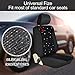 Tallew Car Seat Cover Full Set Bling Velvet Chair Cover for Women Breathable Vehicle Chair Protector Black Mesh Auto Seat Cover Universal Fit for Most of Sedan SUV Truck Minivan Airbag Compatible