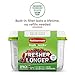 Rubbermaid FreshWorks Produce Saver, Medium and Large Storage Containers, 8-Piece Set, Set of 4, Med & Lg, Clear