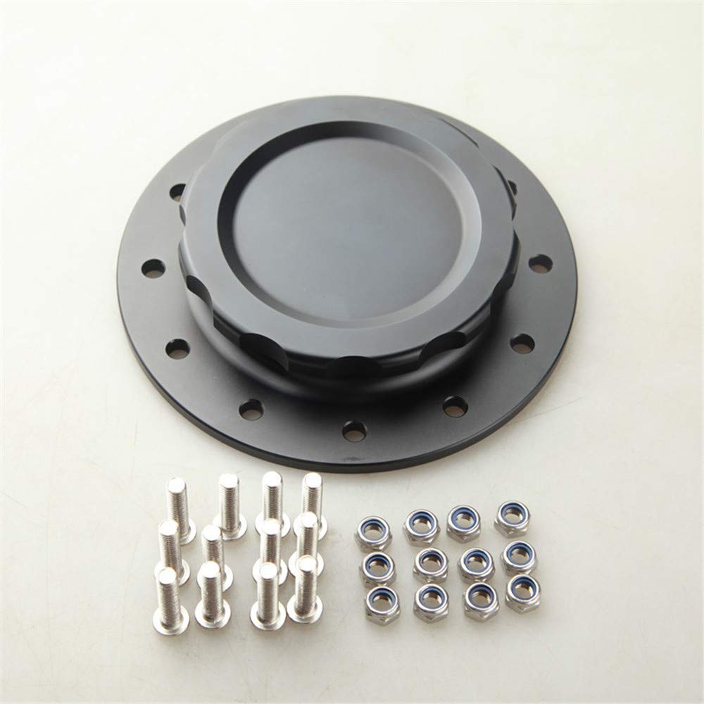 US SHIP Aluminum 4" OD Fuel Cell Filler Cap Assembly For RCI Fuel Cells Black