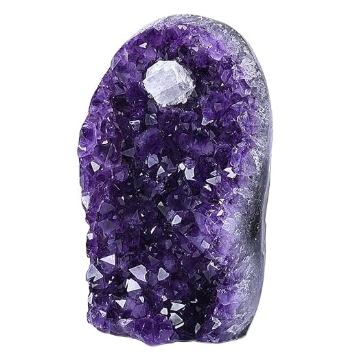 Extreme Rocks & Fossils Amethyst Cluster - 1 to 1.5 pounds of Powerful, deep Purple Crystals. Geode from Uruguay. Includes Bonus 3 inch Selenite Wand
