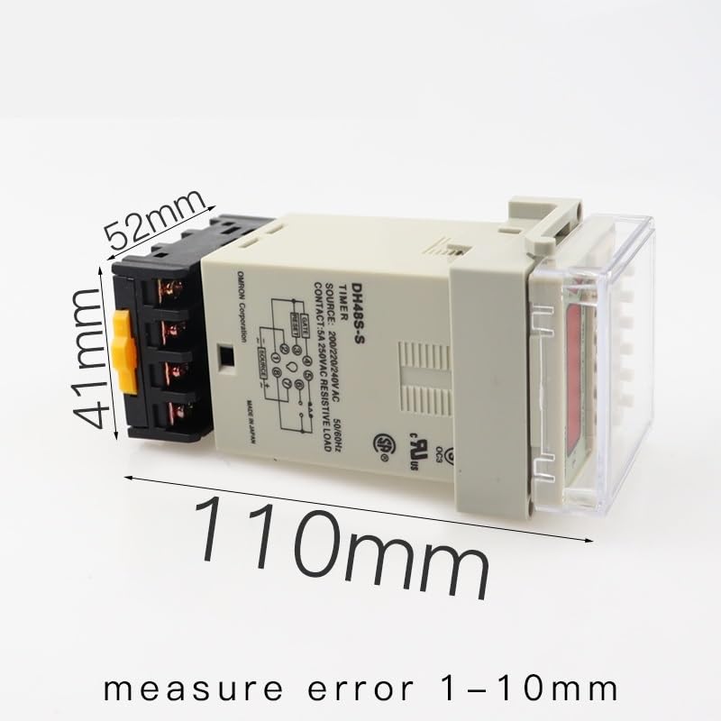 Relé de retardo doble DH48S-S AC220V programable de precisión para control temporal continuo 6