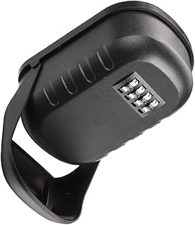 YARNOW 1pc Box Password Key Box Digital Safe Password Cabinet Box Digital Case Key Lock Box for Outside Wall Hanging Key Box Sturdy Lock Case Key Safe Box Wall-Mounted Black Shell Steel