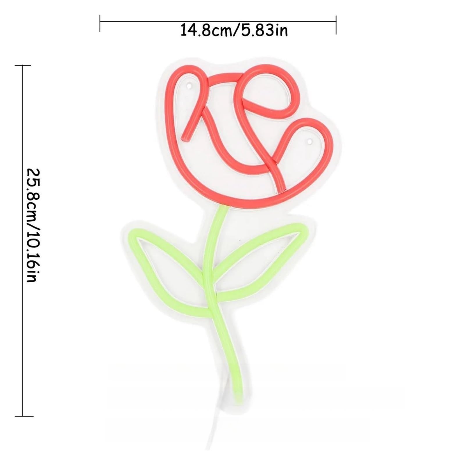 Luci al neon Fiore di per rosa per insegna per neon per alimentazione per USB dimmerabile