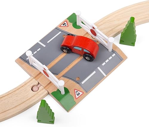 Miniatura 3 de Bigjigs Rail Cruce de nivel otras marcas principales de rieles de madera son compatibles
