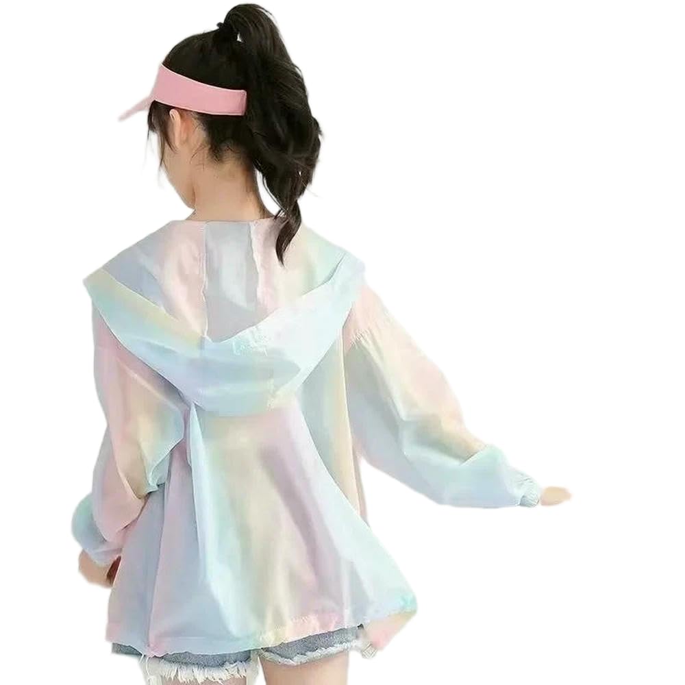 QXDZSW - Gabardina para niñas de 3 a 12 años, para primavera, otoño, cortavientos, para niños grandes, longitud media, abrigo para adolescentes