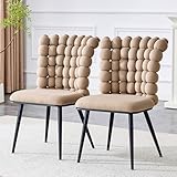 Le design en chaîne à billes du dossier tridimensionnel rompt la monotonie des chaises de salle à manger traditionnelles. S'adapte à la salle à manger, au salon, à la garde-robe et à d'autres pièces, et est à la fois un meuble pratique et un accent artistique.