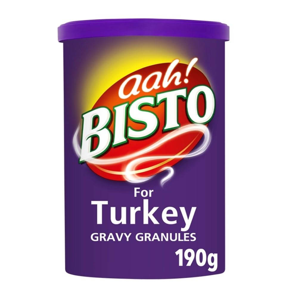 Bisto Flavoursome and Delicious Turkey Gravy Granules, Perfect for Christmas Dinners, 190 g (Pack of 1)