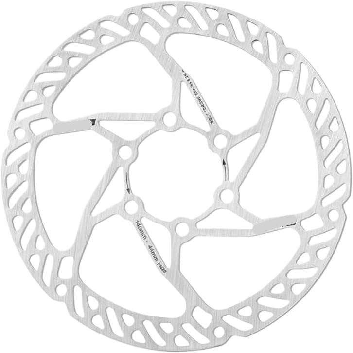 Bicycle Disc Brake Rotor 140mm 160mm CNC Hollow Strength Steel 6 Bolt Compatible With MTB Road Bike (Color: 140mm rotor 1Pcs)