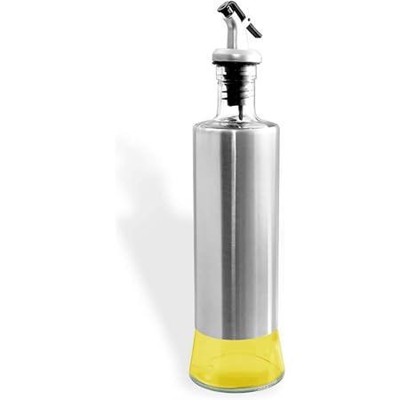 Amazon オイルボトル ガラス オイルポット 油容器 調味料 容器 醤油ボトル 酢ボトル ドレ オイルポット ッシングボトル 漏れ防止 キッチン用品 500ml 1 調味料入れ オンライン通販