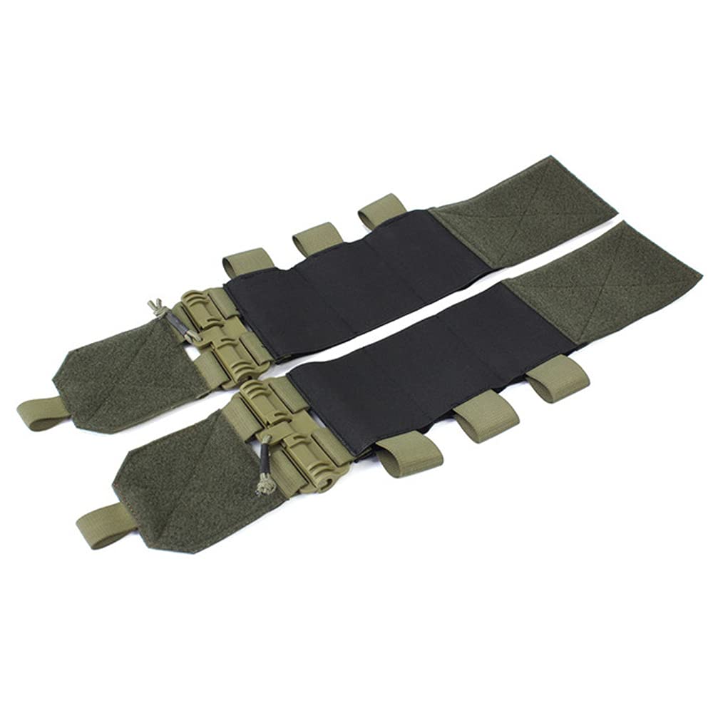 Huenco Elastic Vest Cummerbund Tactical Quick Release Mounting Strap With 3 AR Magazine Pouches