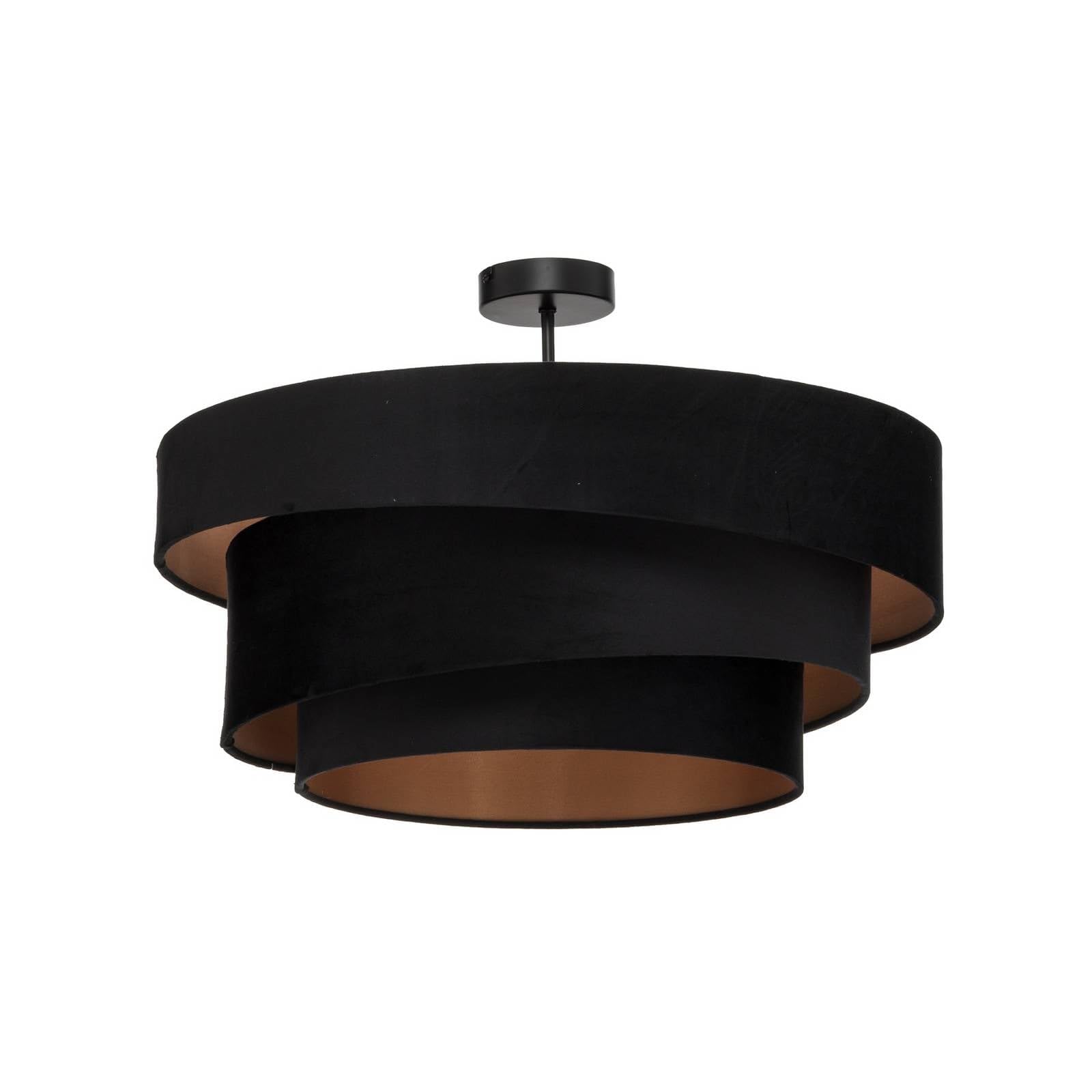 Lindby Deckenlampe Jusari (Modern) in Schwarz aus Textil (3 flammig, E27) - Deckenleuchte Lampe Wohnzimmerleuchte